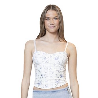 Juniors' madden girl Scallop Edge Lace Corset