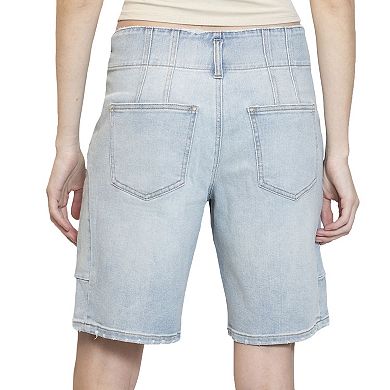 Juniors' madden girl 2-Button Waist Jean Shorts