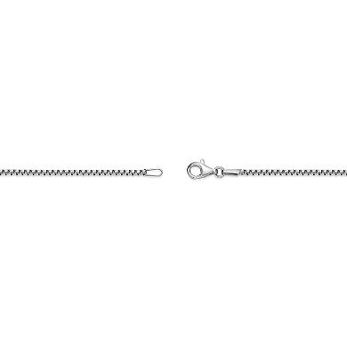 Men's LYNX Stainless Steel Lab-Created White Sapphire Cross Shield Pendant Necklace
