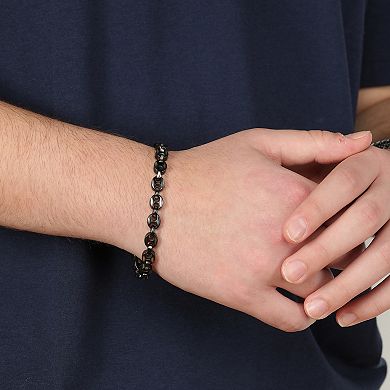 Mens LYNX Stainless Steel Mariner Chain Bracelet