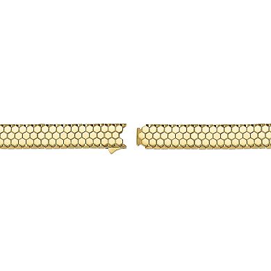 Men's LYNX Stainless Steel Honey Comb Bracelet