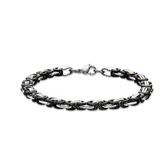 LYNX Men's Stainless Steel Link Chain Bracelet
