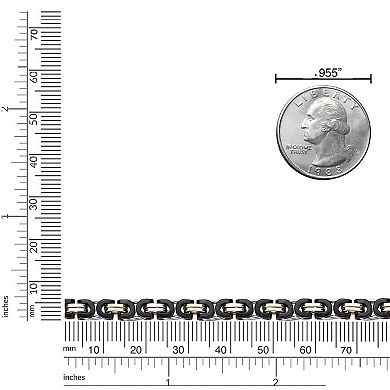 LYNX Men's Stainless Steel Link Chain Bracelet