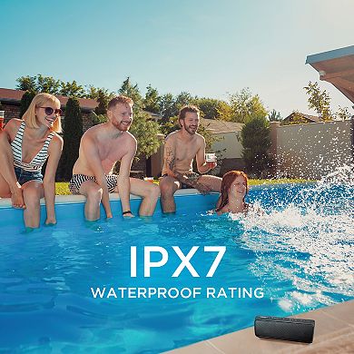 Oontz Pro Bluetooth Speaker, Premium Portable Ipx7 Waterproof Wireless Speaker, Black