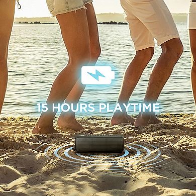 Oontz Pro Bluetooth Speaker, Premium Portable Ipx7 Waterproof Wireless Speaker, Black