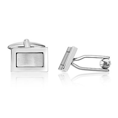 LYNX Men's Stainless Steel Cuff Links
