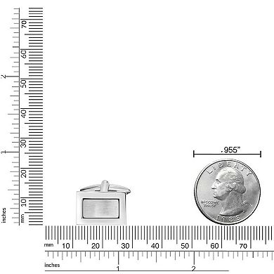 LYNX Men's Stainless Steel Cuff Links