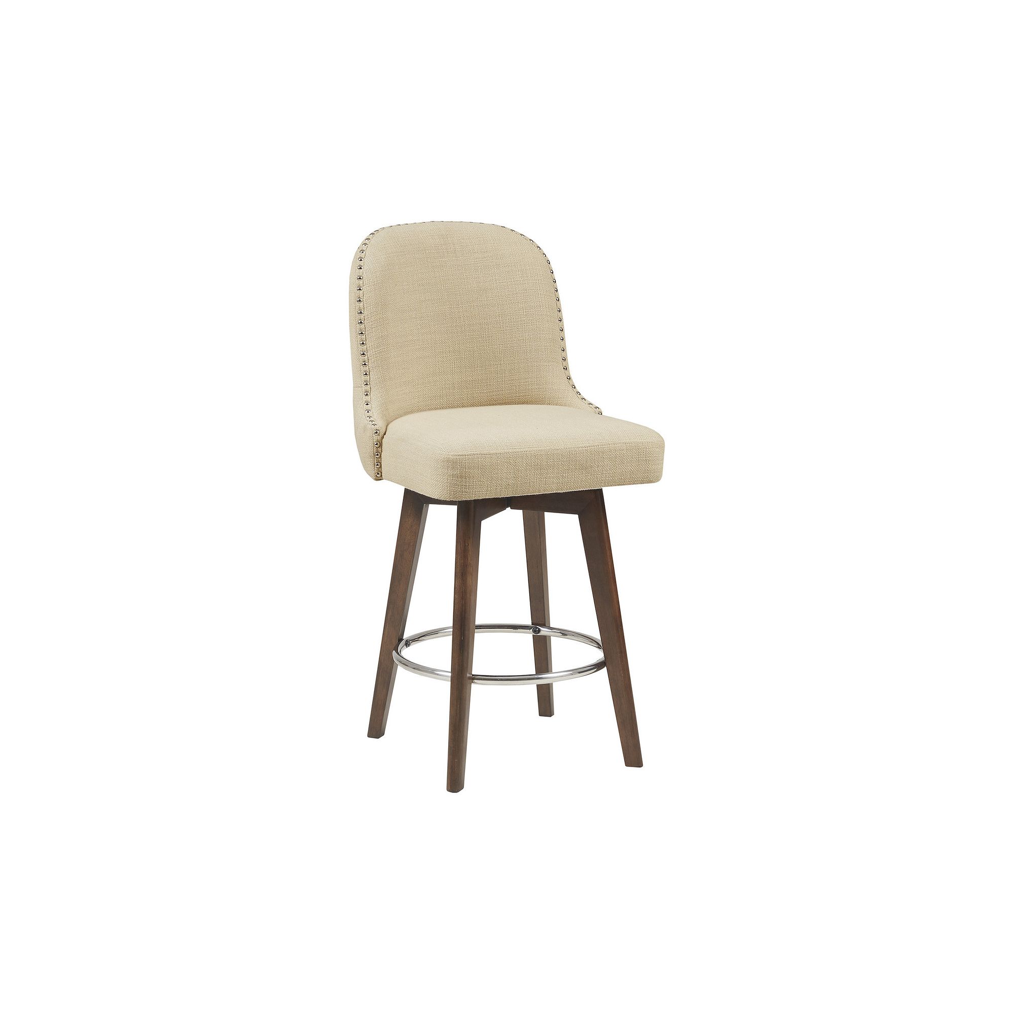 Madison Park Heyes Upholstered 25.5 Counter Stool with 360 Degree Swivel