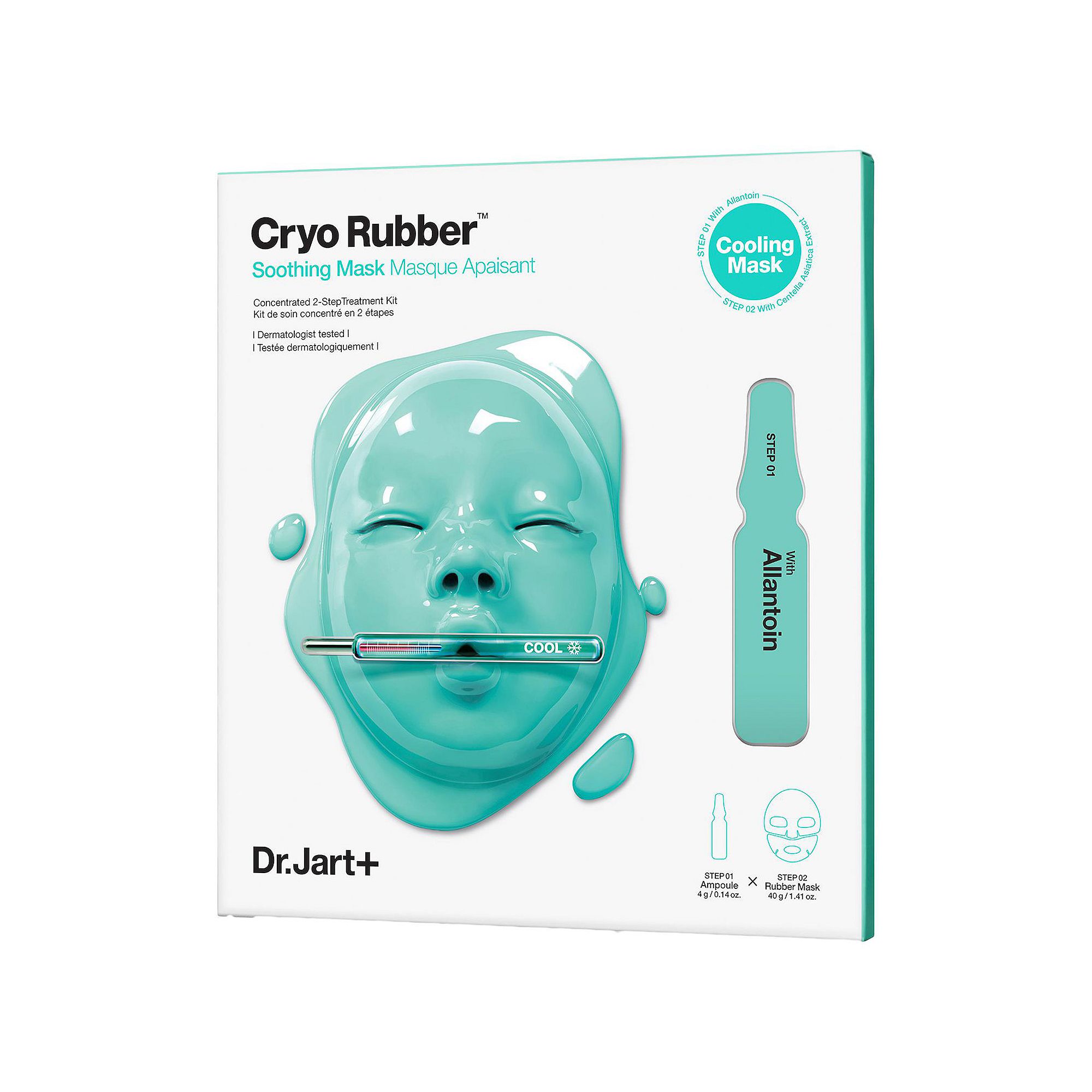Dr. Jart Cryo Rubber Soothing Face Mask, Size: 1.5 Oz, Soing Allantoin