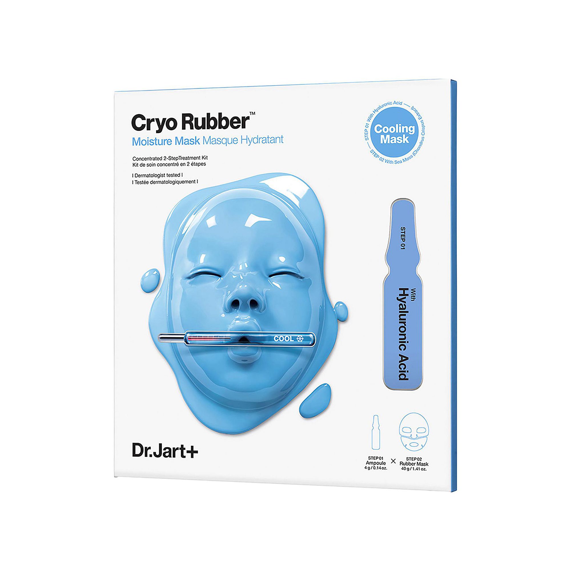Dr. Jart Cryo Rubber Face Mask with Hyaluronic Acid, Size: 1.5 Oz