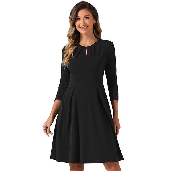 above the knee dress Classy Short Sleeve Knee-Length Party 98 inch Petite Knee Length Dress |