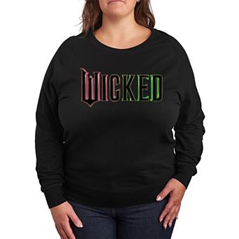 Plus Size Wicked Theatrical Logo French Terry Long Sleeve Tee