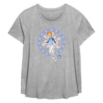 Plus Size Ben 10 Gwen Snowflakes Flowy Graphic Tee
