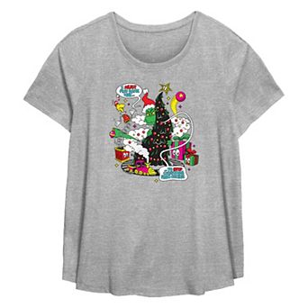 Plus Size Dr. Seuss Grinch Must Find A Way Flowy Graphic Tee
