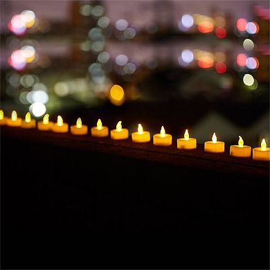 24-piece Ivory Led Flameless Tea Light Candle Set