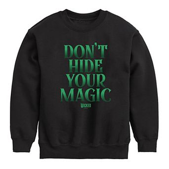 Boys 8-20 Wicked Don't Hide Your Magic Crew Fleece Sweatshirt