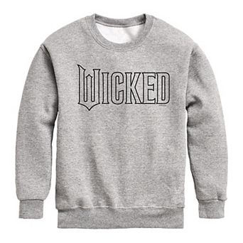 Boys 8-20 Wicked Outline Logo Crew Fleece Sweatshirt