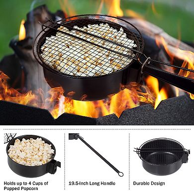 Old Fashioned Campfire Popcorn Popper