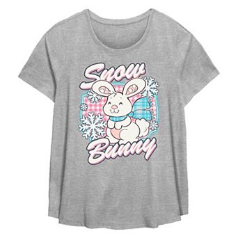 Plus Size Strawberry Shortcake Snow Bunny Flowy Graphic Tee