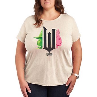 Plus Size Wicked Elphaba & Glinda Graphic Tee