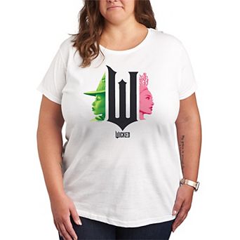 Plus Size Wicked Elphaba & Glinda Graphic Tee