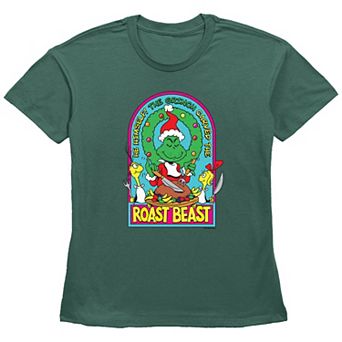 Women's Dr. Seuss Grinch Roast Beast Graphic Tee