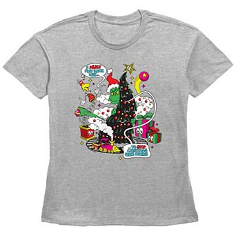 Women's Dr. Seuss Grinch Must Find A Way Graphic Tee