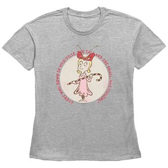 Women's Dr. Seuss Cindy Lou Who Stamp Graphic Tee