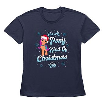 Women's My Little Pony Pinkie Pie It's A Pony Kind Of Christmas Graphic Tee