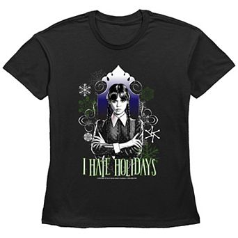 Women's Wednesday I Hate Holidays Graphic Tee