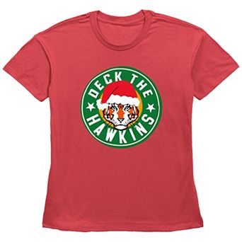 Women's Stranger Things Deck The Hawkins Graphic Tee