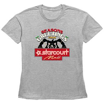 Women's Stranger Things Season's Greetings From Starcourt Mall Graphic Tee