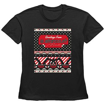 Women's Stranger Things Greetings From Starcourt Mall Graphic Tee