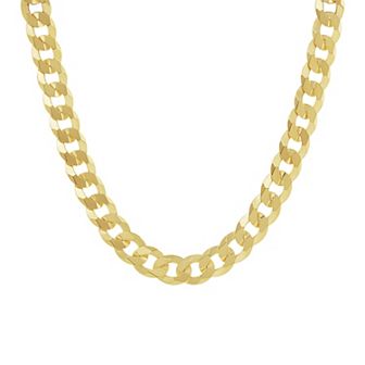 Men's PRIMROSE Sterling Silver Flat Curb Chain Necklace