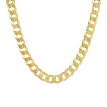 Men's PRIMROSE Sterling Silver Flat Curb Chain Necklace