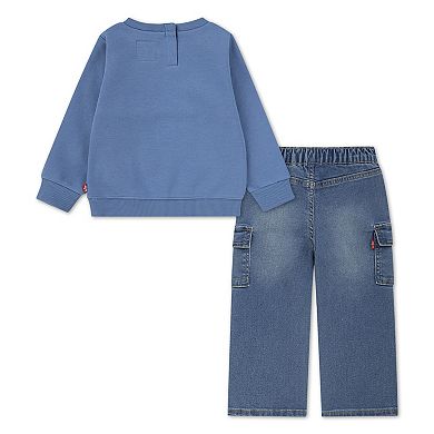 Baby & Toddler Boys Levi's® Sweatshirt & Cargo Pant 2-Piece Set