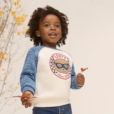 Baby & Toddler Boys Levi's® Moto Crewneck Sweatshirt & Jeans 2-Piece Set