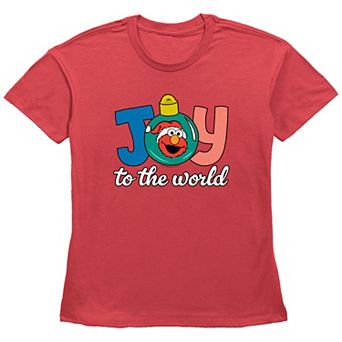 Women's PBS Kids Sesame Street Elmo Joy To The World Graphic Tee