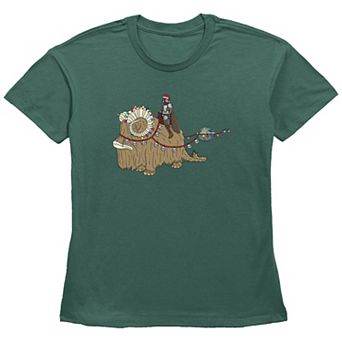 Women's Star Wars The Mandalorian Christmas Ride Graphic Tee
