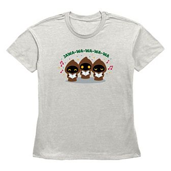 Women's Star Wars Jawa Christmas Carolers Graphic Tee