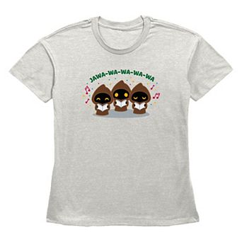 Women's Star Wars Jawa Christmas Carolers Graphic Tee