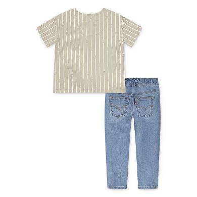 Toddler Boys Levi's® Striped Top & Jeans 2-Piece Set