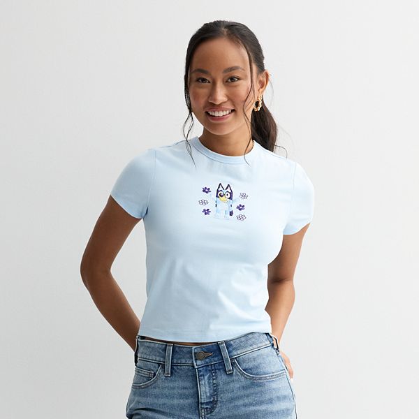 Small Funky Tee - Tao and Hands - Light Blue