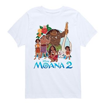 Disney's Moana 2 Boys 8-20 Group Graphic Tee
