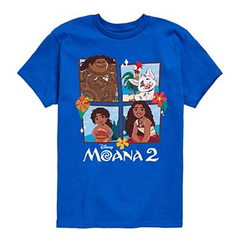 Disney's Moana 2 Boys 8-20 Group Grid Graphic Tee