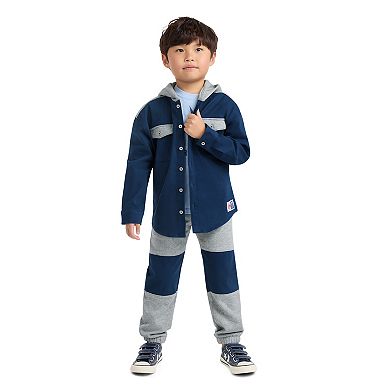 Boys 4-7 Levi's® Hooded Shacket & Pants 2-Piece Set