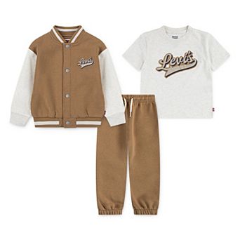 Boys 4-7 Levi's® Sporty Bomber Jacket T-shirt & Pants 3 pc Set
