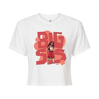 Disney's Moana 2 Juniors' Big Sis Moana Cropped Tee