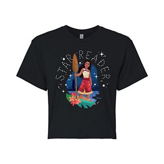 Disney's Moana 2 Juniors' Star Reader Cropped Tee