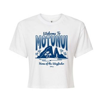 Disney's Moana 2 Juniors' Welcome To Motunui Cropped Tee